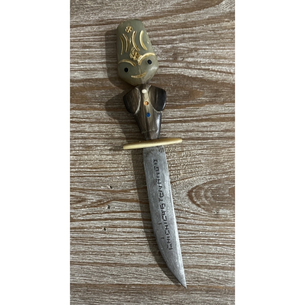 Vintage Authentic Guatemalan Hand Carved Knife/Letter Opener Excellent Condition